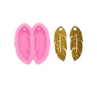 Feather Shape Earring Silicone Molds for Making Resin Jewelry Epoxy Resin Molds Earring Jewelry Resin Silicone Casting Molds for DIY Women Earrings, Resin Jewelry, Pendant Craft