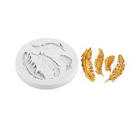 Feather Shape Silicone Cake Pan Muffin Cups Soap MouldsBiscuit Chocolate Ice Cube Tray DIY Molds, Silicone Cake Baking Mold Handcraft Tools