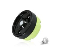 Feather Shuttlecock Humidifier maintains birdie moisture for enhanced flight, ideal badminton accessory, in black