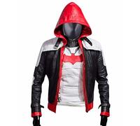 Feather Skin Mens Clothing Jason Todd Arkham Knight Batman Hooded Jacket- XL
