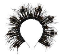 Feather Spike Cosplay Holy Crown Shape Headband Festival Hair Hoop Carnival Headpiece Halloween Path