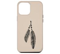 Feather Symbol Spiritual Tribal Lineart Boho Tattoo Style Case for iPhone 12 Pro Max