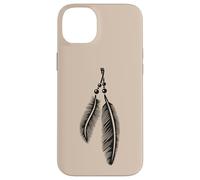 Feather Symbol Spiritual Tribal Lineart Boho Tattoo Style Case for iPhone 14 Plus