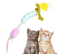 Feather Teaser Cat Toy - Funny Wand Stick, Pet Interactive Play | Perfect for Cats, Hamsters, Chinchillas, and Cavies, Fun at Home, Parks, Beaches, or Lakesides, Keeps Pets Happy and Entertained