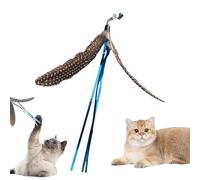 Feather Toy for House Cats, Interactive Cat Feather Toy, Hunting Companion and Movement Toy for Home and Outdoor Use in the Living Room, Bedroom, Study, Garden