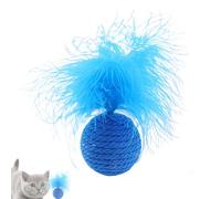 Feather Toys for Indoor Cats - Pet Exercise Ball - Cat Toys Balls with Feathers for Interactive Kitten Cats Indoor Outdoor Play Activity Training