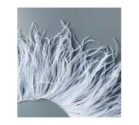 Feather Trim 1Meter Single Layer Feather Trim for Sewing Fringe for Wedding Party for Party Clothing(Please Note Color,15-18cm 1ply)