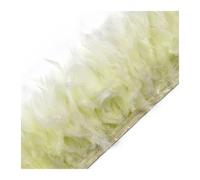 Feather Trim Fluffy Turkey Feathers Trim Fringe Ribbon Sewing Trimmings for Wedding Decoration for Party Clothing(Gray,30Meter 10-15CM)