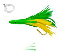 Feather Trolling Lure 16cm For Saltwater Fishing With Biomimetic Motion And UV Reflective Feathers To Attract GT Trout And Other Game Species(06#)