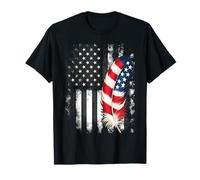 Feather USA Flag Native American Tribal Tradition T-Shirt
