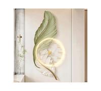 Feather Wall Decor Clock Modern Plume 3D Wall Art Decor with LED Light and Clear Acrylic Clock Decorative Wall Hanging Painting for Living Room Entryway