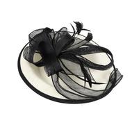 Feathered Accented Mesh Fascinator Hair Decoration for Race Day Hats Tea Parties and Special Occasion Derby Race Hats with Clip