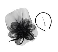 Feathered Flower Hairband 20s Theme Cocktails Event Hat For Bridal Shower Garden Parties And Formal Occasion Gatherings
