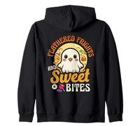 Feathered Frights And Sweet Bites - Spooky Hen Zip Hoodie