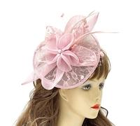 Feathered Hair Clip Flower Pearl Headwear For Girls Delicate Hair Accessories Roaring Party 1920s Barrettes