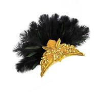 Feathered Headbands Mardi Gras Eye-catching Headwear For Girls Masquerade Hair Accessories Mardi Gras Flapper Headband
