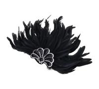 Feathered Headbands Mardi Gras Eye-catching Headwear For Girls Masquerade Hair Accessories Mardi Gras Flapper Headband