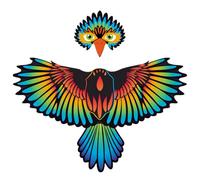 Feathered Holders, Bird Wing Costume, Eagle Costume, Cape in Colourful Fabric, Soft and Bright Masquerade Accessory, Elastic Straps that are Easy to Write for Cosplay for Children