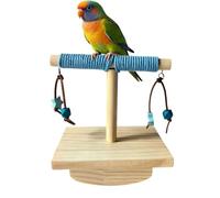 Feathered Resting, Hardwood Ladder Stimulus, 5.51x3.94 Inches Compact Frame Grip Activity Pro, Silicone Nesting Station Device, Design Motif Ornament Set, Intended Environment for Leisure Pack