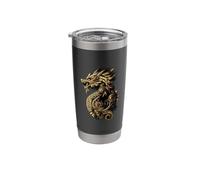 Feathered Serpent Aztec Dragon Mayan Mexican Mythology Stainless Steel Insulated Tumbler