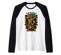 Feathered Serpent Quetzalcoatl Mexican Mythology Aztec God Raglan Baseball Tee