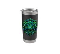 Feathered Serpent Relic Glowing Temple Emblem Stainless Steel Insulated Tumbler