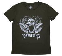Feathered Winged Skull T-Shirt The Offspring Green XXL