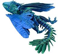 Feathered Wyvern Dragon,3D Printed Dragon, Articulated Dragons with Wings, 3D Printed Toys, Desktop Pet - Perfect for Fantasy Enthusiasts