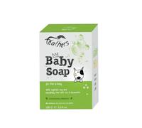 Feathers Baby Natural Bath Products, BABY SOAP with Organic Olive Oil, For Hair & Body, Parafin Free & Paraben Free, Vegan, Cruelty Free - 100g