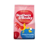 Spike's World Ltd Feathers & Beaky Free Range Chicken Food Chick Crumbs 4kg 4000g, clear