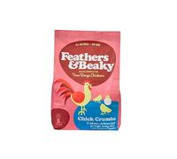 Feathers & Beaky Chick Crumbs - Suitable for Chicks (Up to 8 weeks), High in Protein & Easily Digestible, Made in the UK (4kg)
