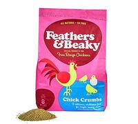 Feathers & Beaky Chick Crumbs - Suitable for Chicks (Up to 8 weeks), High in Protein & Easily Digestible, Made in the UK (4kg)