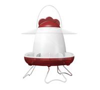 Feathers & Beaky Chicken Feeder Red/white (One Size)