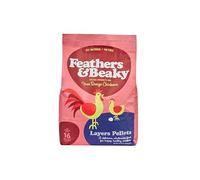 Feathers & Beaky | Layers Pellets for Chickens |Main Meal with Natural Ingredients, Enhanced Yolk Colour | Made in the UK (5kg)