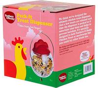 Feathers & Beaky | Peck It Treat Dispenser for Chickens | Boredom Buster & Durable Design (Pack of 1)