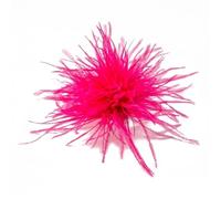 Feathers Corsages Feather Corsage Pins Brooch Ostrich Lapel Jewelry Accessory for Party(Color-06)