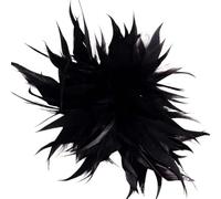 Feathers Corsages Personality Trendy Colorful Artificial Feather Brooch For Women Men Host Suit Decoration Pin for Party(Color-07)