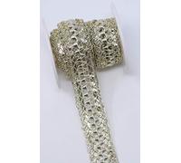 Feathers Creation 3 Yard 2.25 cm Sparkling Metallic Gota, Zari Braid Sh Lace Craft Trim Embellishment sew on Amazing Product for Edging On Dress,Table Cloth,Any Project, Craft DIY (Dark Silver)