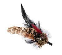 Feathers Design Medieval Brooch, 2 In 1 Decorative Feathers Design Hat Pins, Decorative Hats Clip For Hair, Belt, Hat, Handbag, Coat, Trench Coat, And Jacket