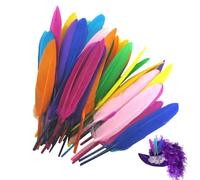 Feathers for Crafts | 50pcs/set Colorful Feathers Natural Feathers for Vase DIY Wedding Centerpieces and Home Decorations, 4-6 Inch, All Feathers Are