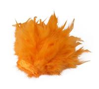 Feathers Fringe Trims 1M/5M/10M Turkey Feathers Trim 10-15cm Fluffy Feather Ribbon for Crafts Accessories Wedding Party Clothing Sewing Decoration(Orange,10M)