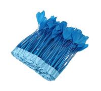 Feathers Fringe Trims 2M Colored Goose Feathers Trims for Wedding Jewelry Dress Decorations Fringe Clothes DIY Handicrafts(Lake Blue)