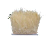 Feathers Fringe Trims 2M Plumas Pheasant Feathers Trims Party Crafts DIY Feather Ribbons Wedding Sewing 10-15cm(Color16)