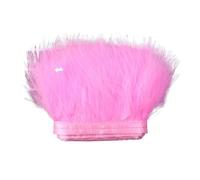 Feathers Fringe Trims 5Meter Fluffy Turkey Feathers Trim Ribbon 8-10cm Feather for Craft Fringe Sewing Wedding Party Clothing Dress Decoration(Color3)