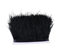 Feathers Fringe Trims Fluffy Colored Ostrich Feather Trim Ribbon 8-10cm Plumes Sewing Trimmings for Dress Clothing Decoration Crafts(Color5,1M)