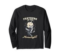 Feathers in The Moonlight Nocturnal Owl Lover Long Sleeve T-Shirt