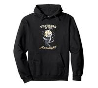 Feathers In The Moonlight Nocturnal Owl Lover Pullover Hoodie