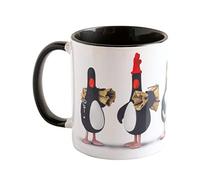 Feathers McGraw Line Up Mug | Black Handle | Wallace and Gromit | Classic Cartoon Themed Mug | 312 ml | Dishwasher and Microwave Suitable | Gift Idea