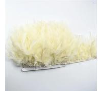 Feathers Trim Fringe Ribbon Turkey Feather on Tape Fringes Sewing Trimmings DIY Clothes Dress Decoration 28.White101
