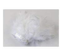 Feathers Trims Fringe 1/5/10 Meters Colorful Feathers Trim Fringe Craft 10-15CM Ribbon for Clothing Sewing Wedding Dress Decoration Tape Plumes(White,5M)